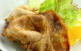 国産豚肉の生姜焼き